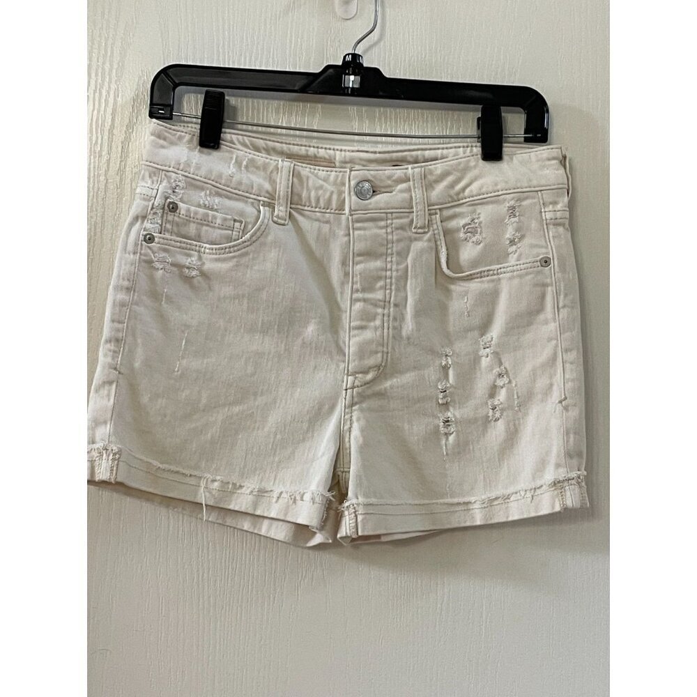 Anthropologie Pilcro ivory denim jean shorts Size 28